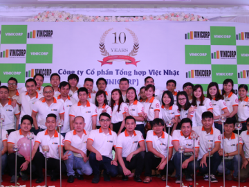 Lễ kỷ niệm 10 năm thành lập công ty Công ty Cổ phần Tổng hợp Việt Nhật - VINICORP